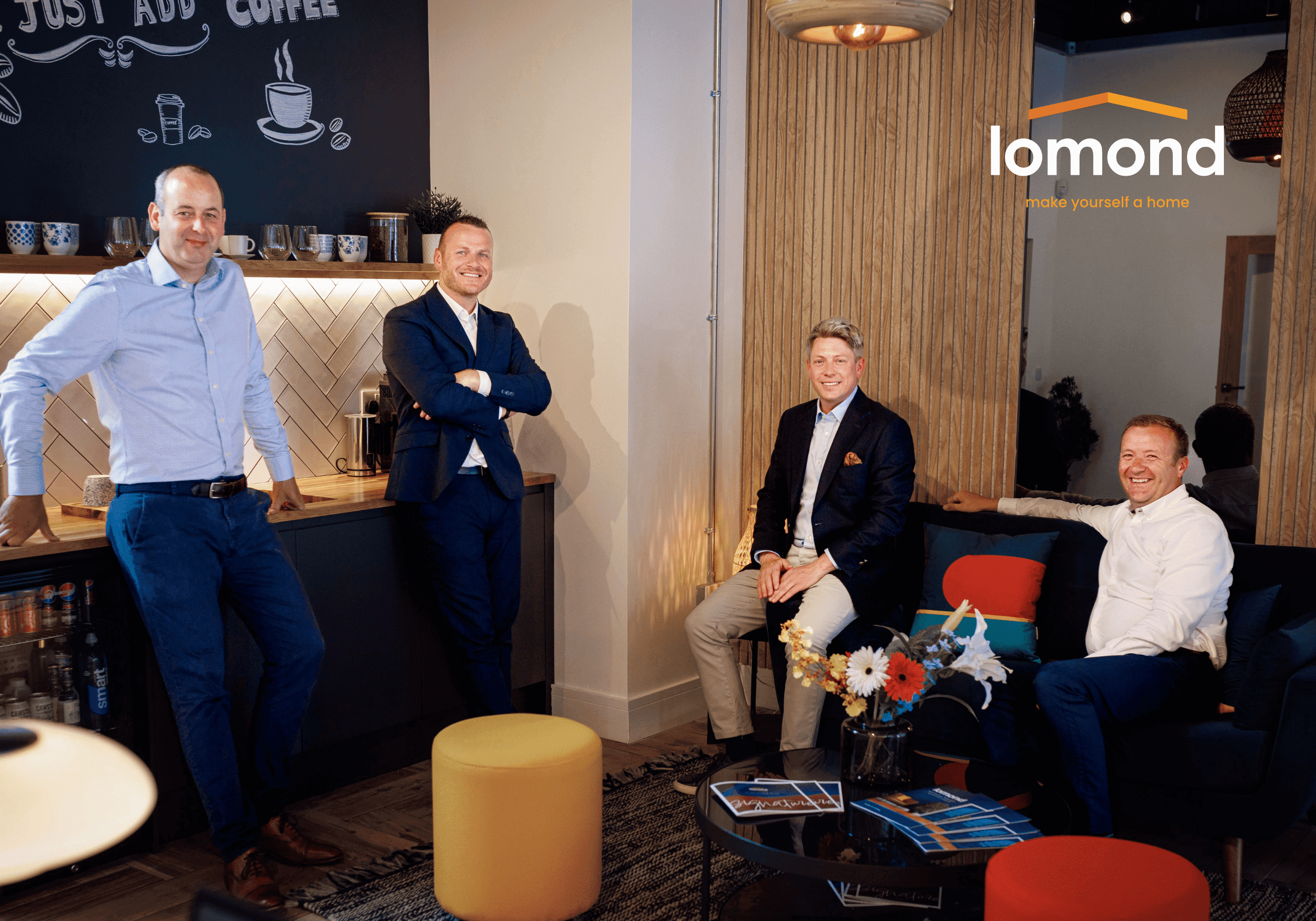 The Lomond Property team in their office lounge